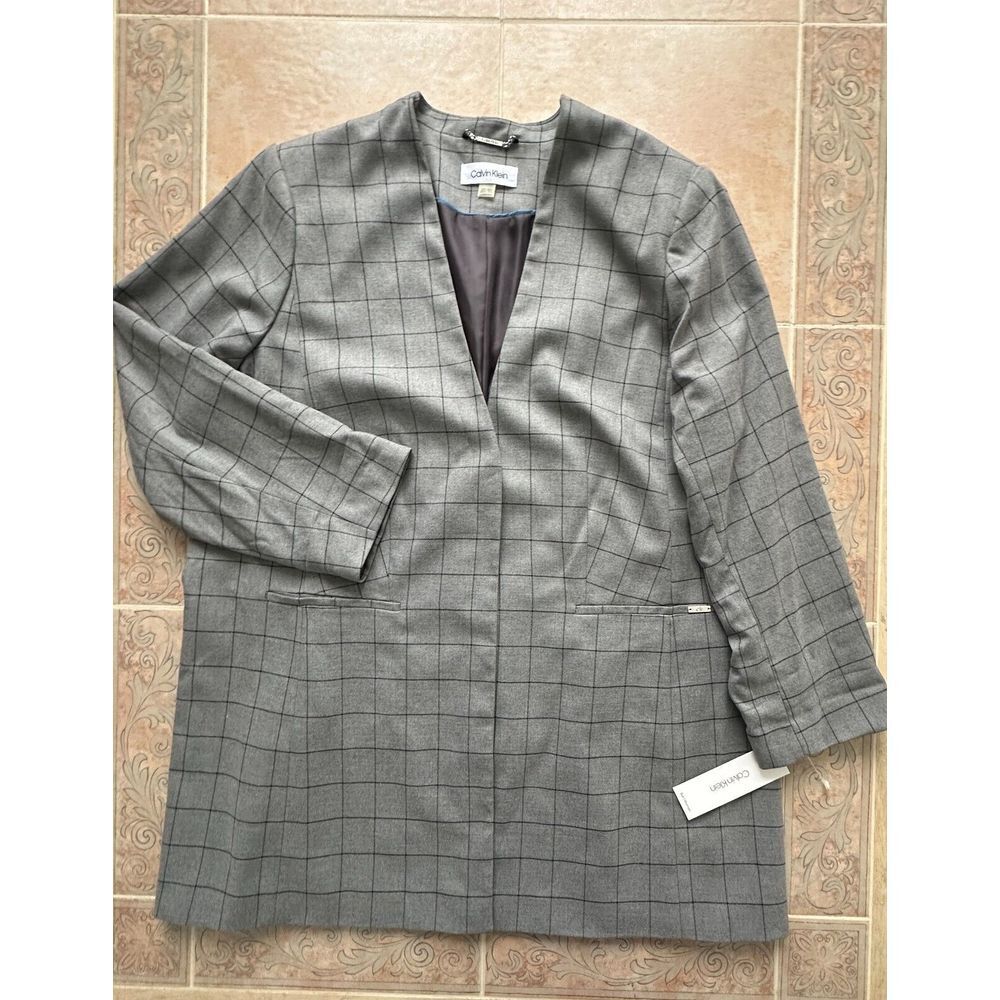 Calvin Klein  Gray Suit Blazer  women‎ size  20W New with Defect!